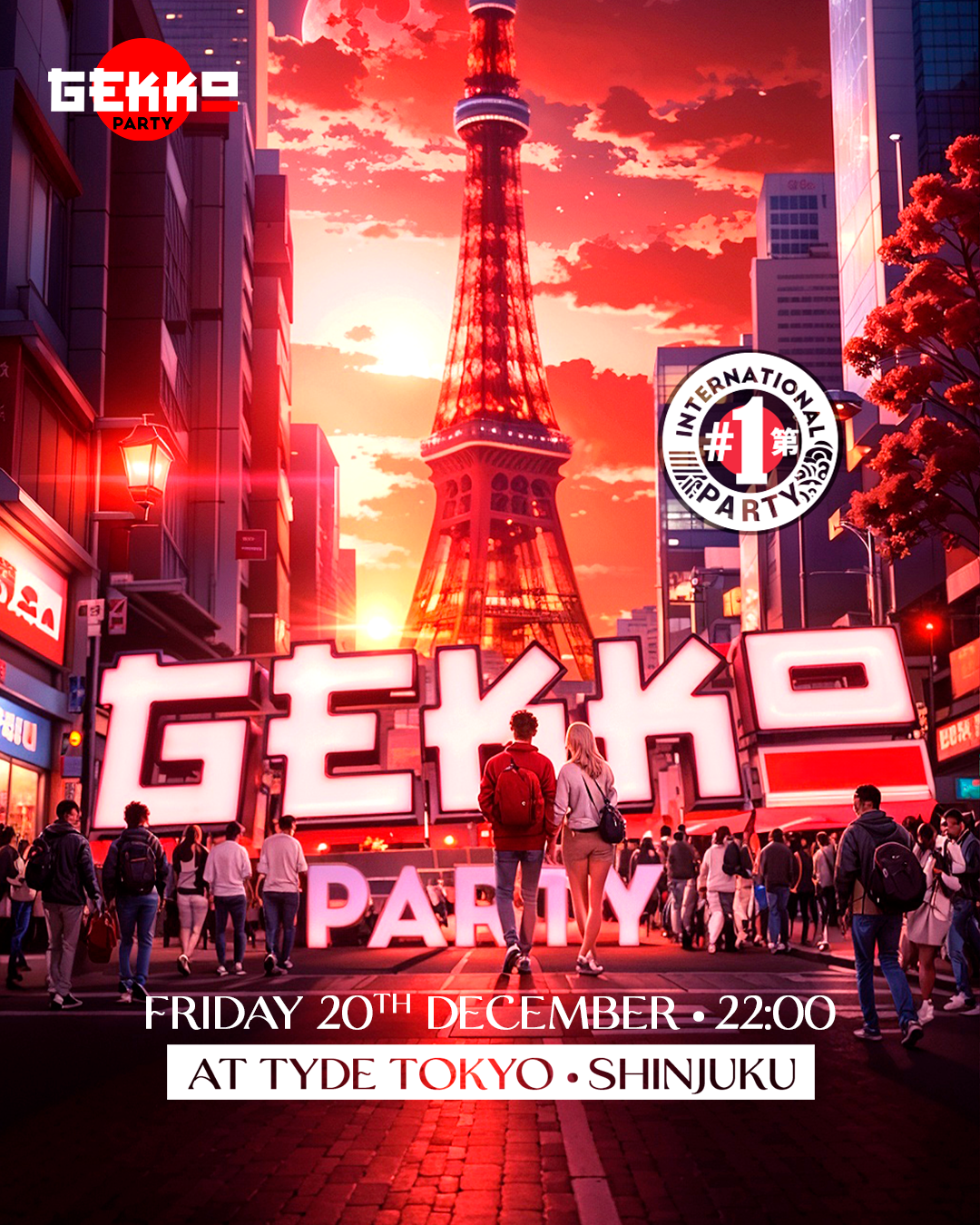 Gekkǒ Party Tokyo - Friday at Tide Shinjuku